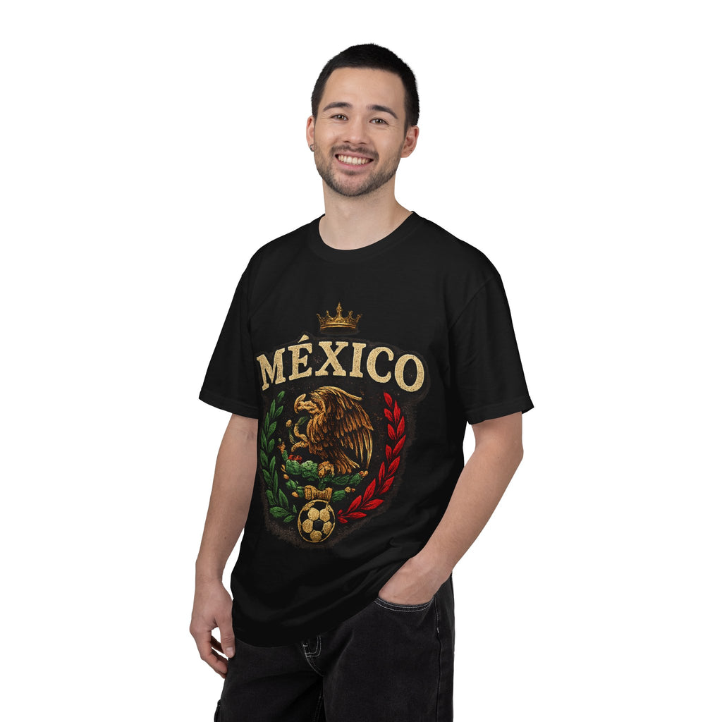 Mexico Eagle T-Shirt — Viva Mexico Patriotic Soccer Crest Tee