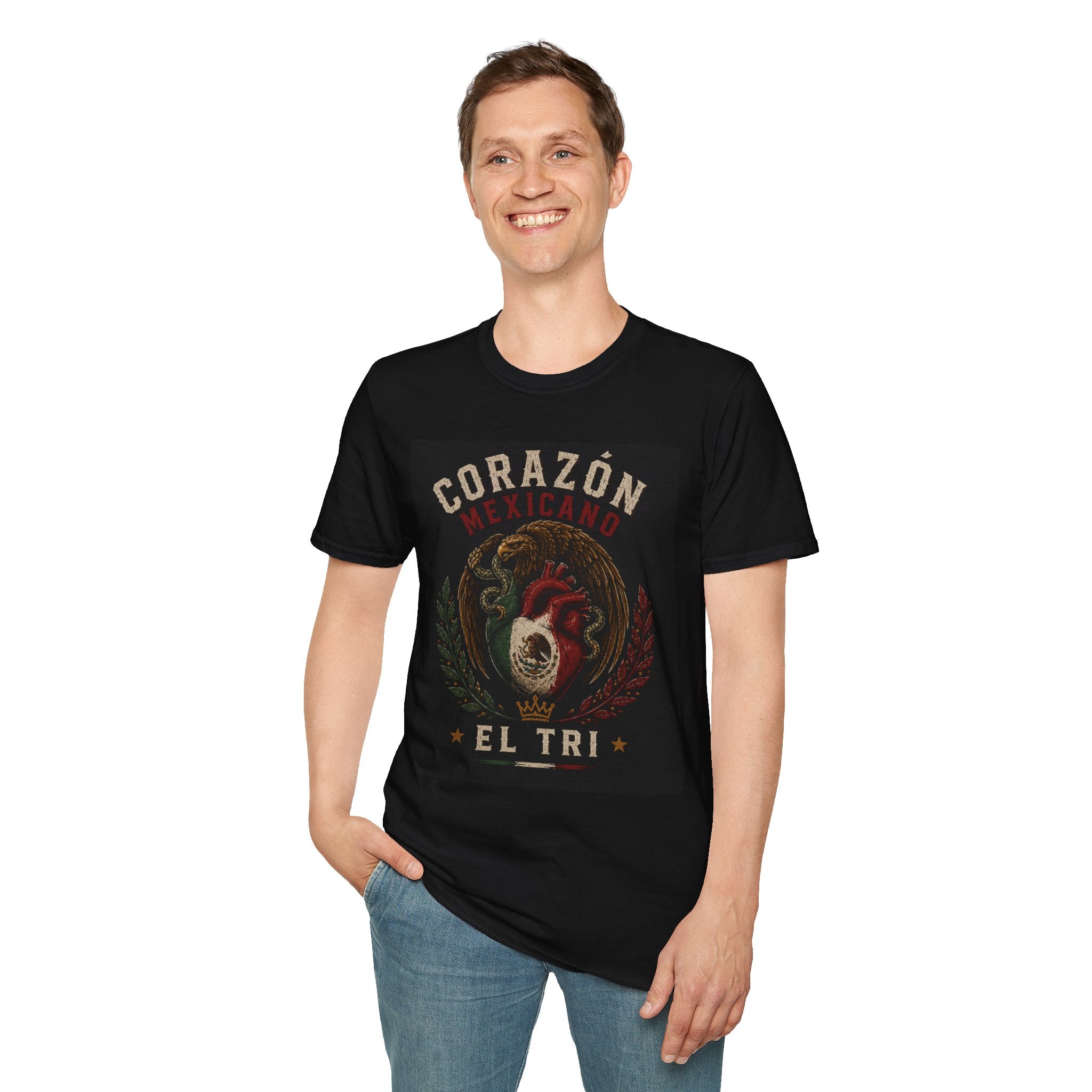 México El Tri Vintage Soccer Graphic T-Shirt | Retro Mexican Football Fan Tee