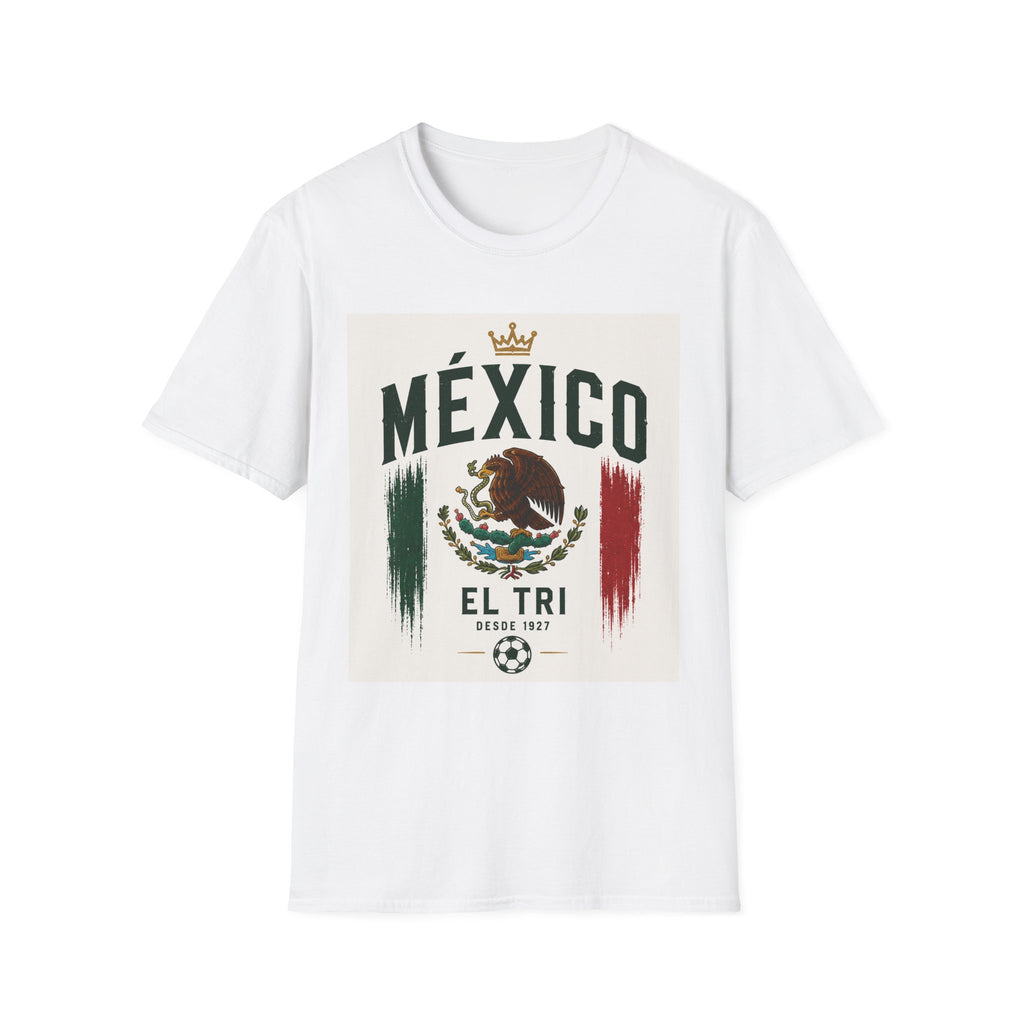 México El Tri Vintage Soccer Graphic T-Shirt | Retro Mexican Football Fan Tee