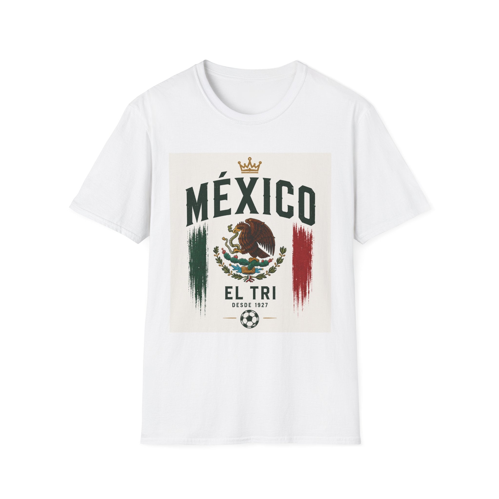 México El Tri Vintage Soccer Graphic T-Shirt | Retro Mexican Football Fan Tee