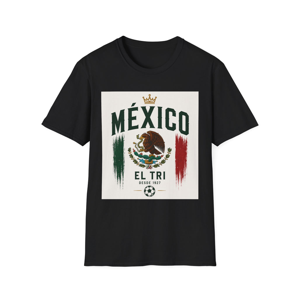 México El Tri Vintage Soccer Graphic T-Shirt | Retro Mexican Football Fan Tee