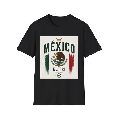 México El Tri Vintage Soccer Graphic T-Shirt | Retro Mexican Football Fan Tee
