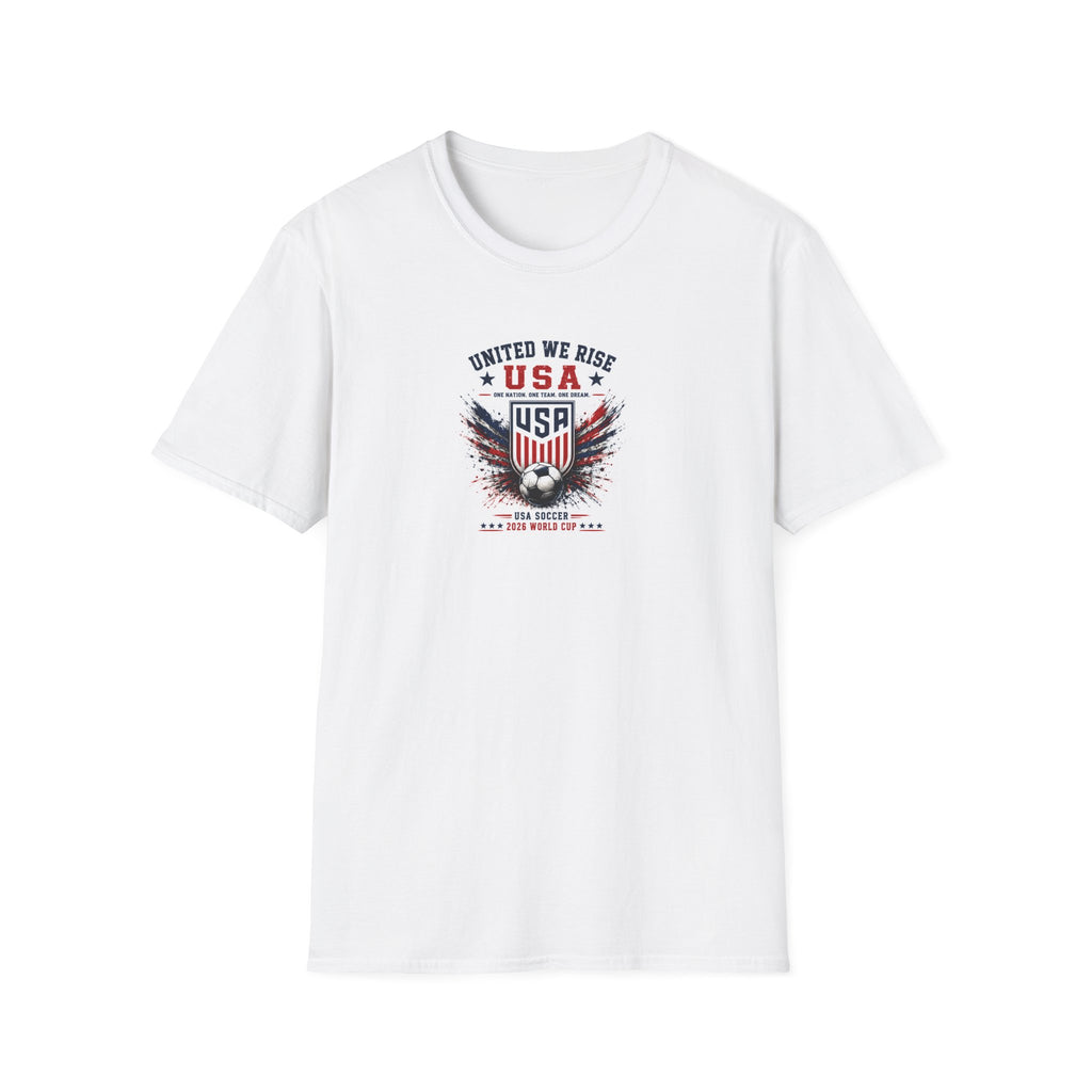 United We Play USA Soccer T-Shirt | Patriotic Eagle Graphic Tee | 2026 Fan Shirt