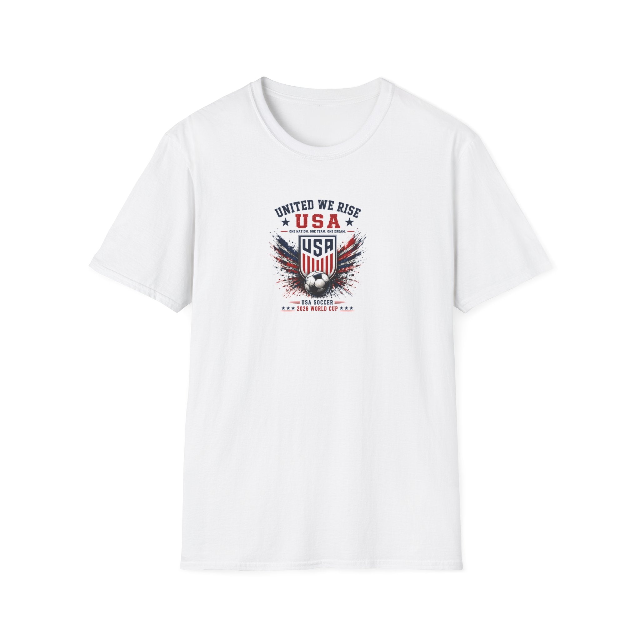 United We Play USA Soccer T-Shirt | Patriotic Eagle Graphic Tee | 2026 Fan Shirt