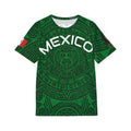 Aztec Mandala Sports Jersey — Dark Green All-Over Print